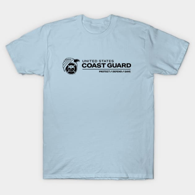 United States Coast Guard T-Shirt by Desert Owl Designs